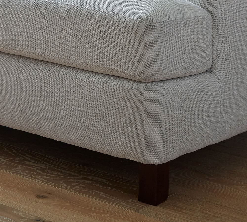 Ember Upholstered Sofa with Reversible Chaise Sectional Pottery Barn