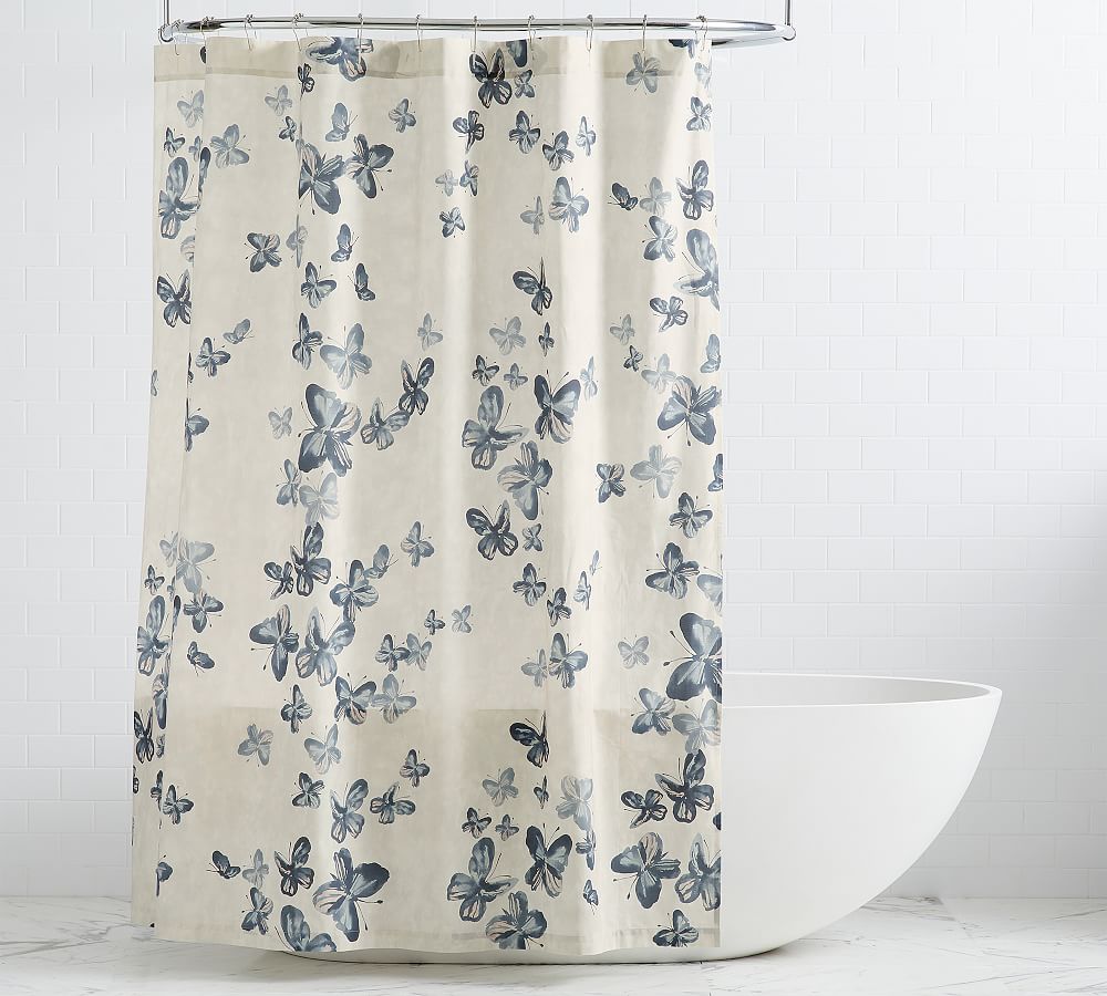 Butterfly Kisses Shower Curtain Pottery Barn
