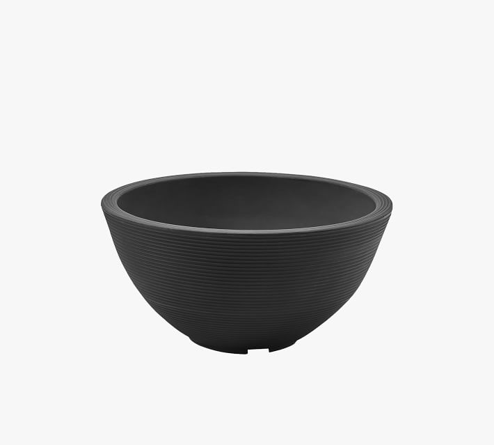 Root and Stock Sonoma Tall Cylinder Planter - Black