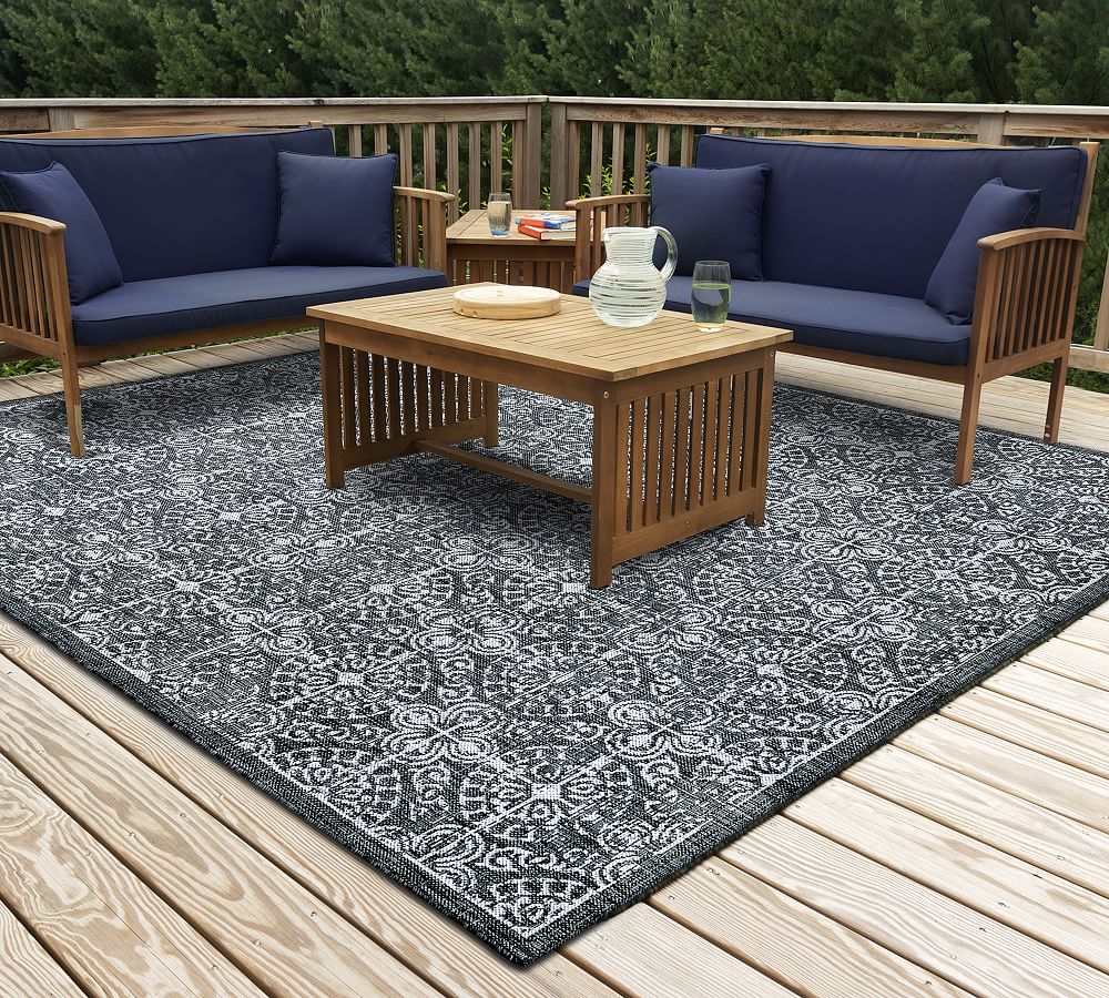 Dursun Synthetic Outdoor Performance Rug | Pottery Barn