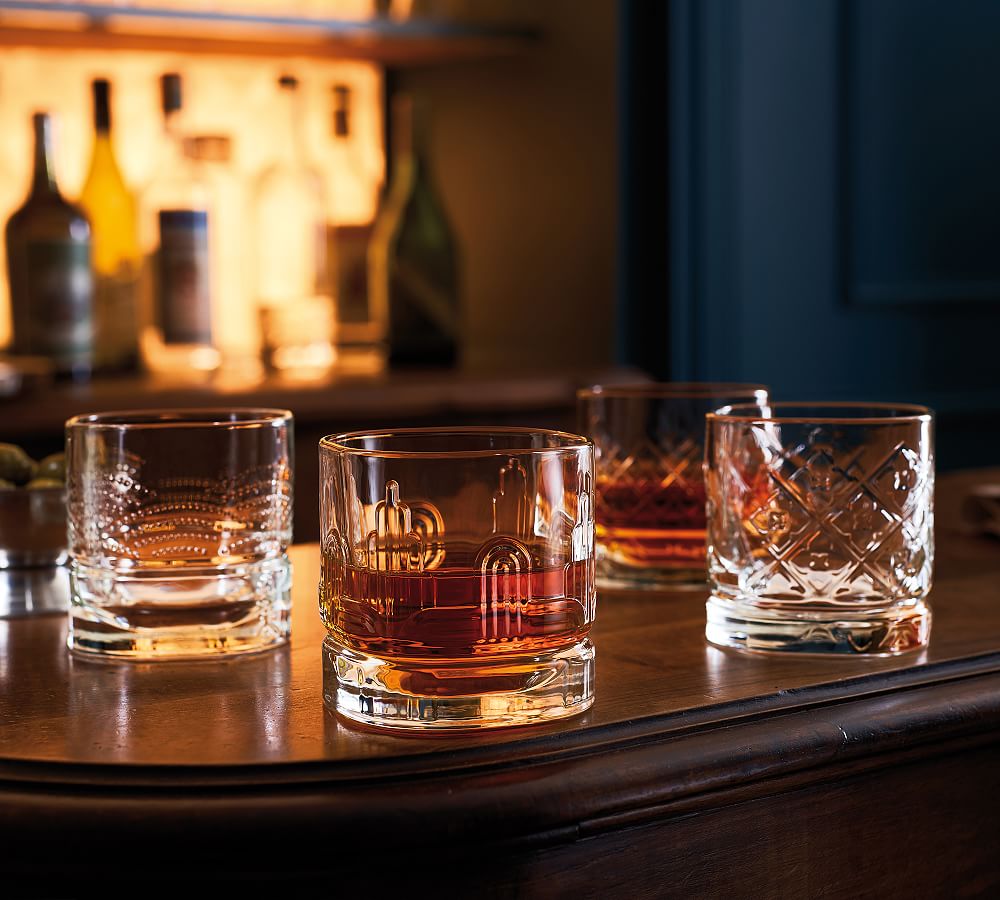 La Rochere Dandy Assorted Whiskey Glasses - Set of 4