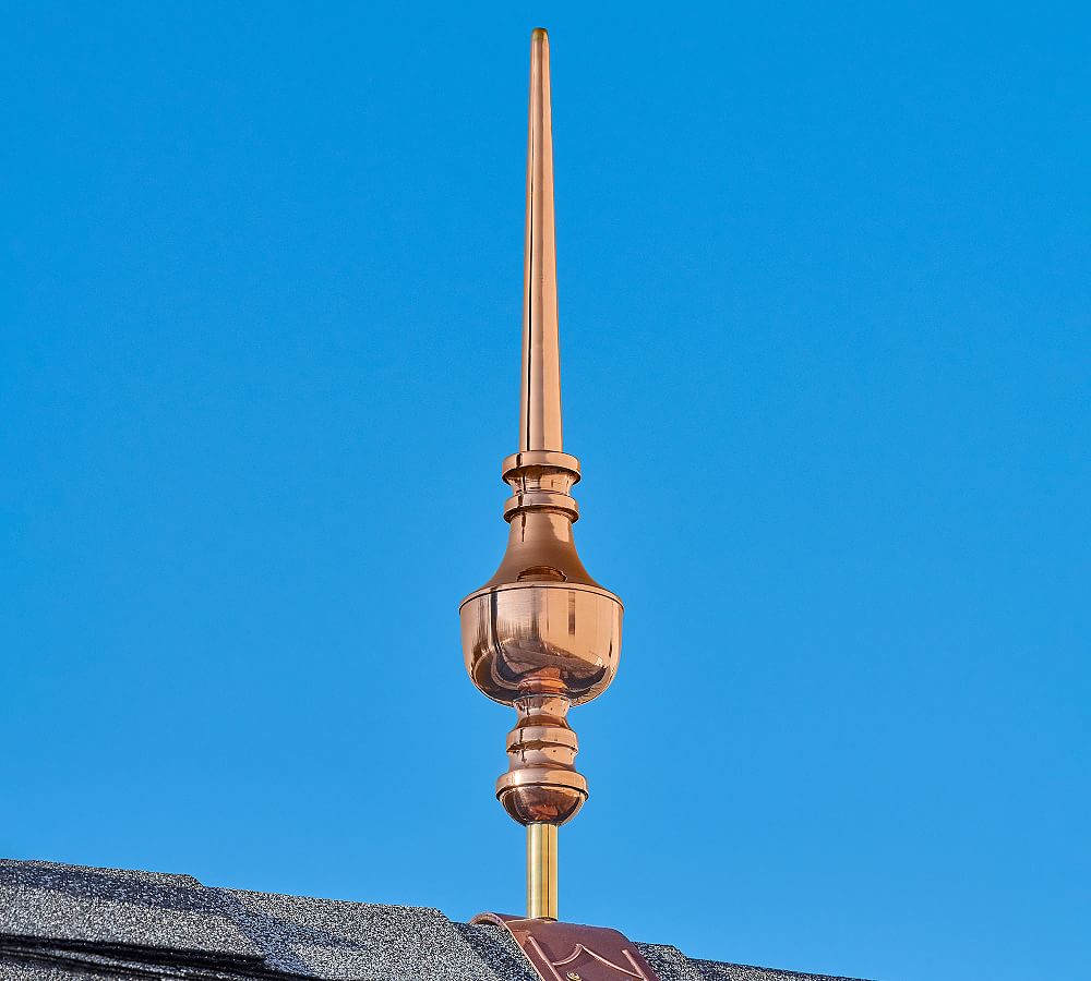 Giada Copper Finial with Roof Mount