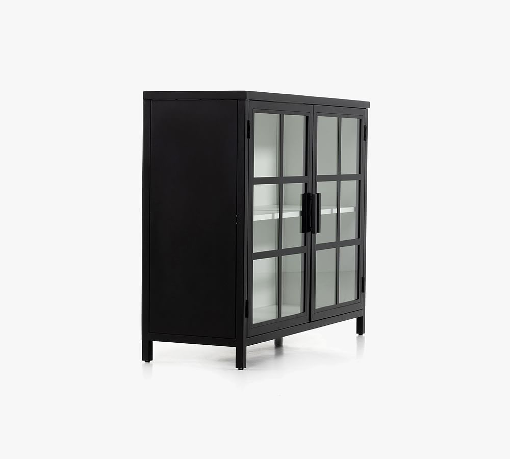 Maverick Glass Storage Cabinet | Pottery Barn