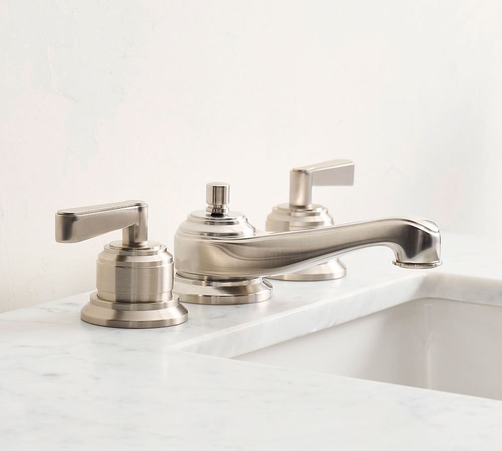 Hayden Lever Handle Widespread Bathroom Sink Faucet Pottery Barn 4271