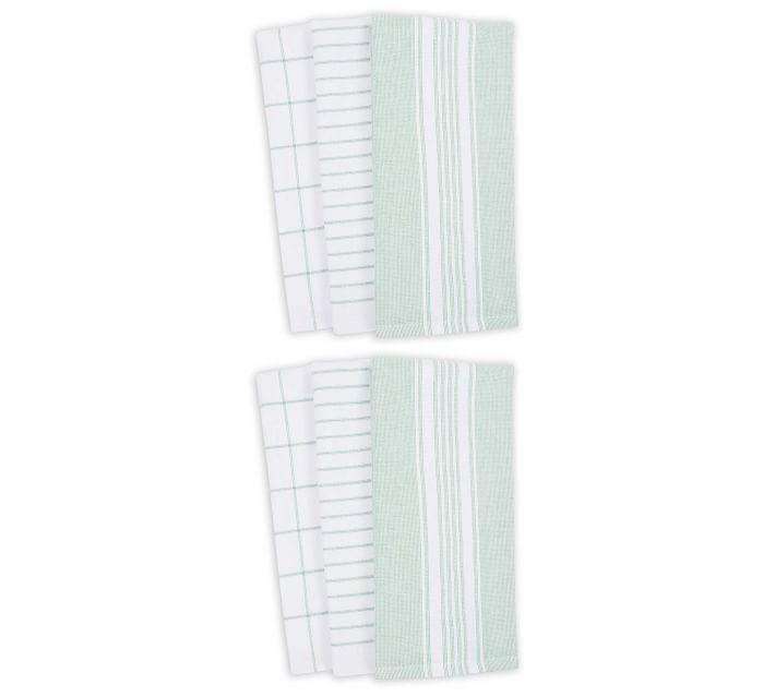 Monaco Dual Purpose Terry Kitchen Towels - Mineral Green