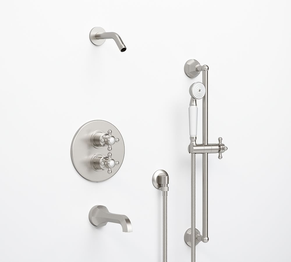 Victoria Thermostatic Bathtub & Shower Set with Handshower Pottery Barn