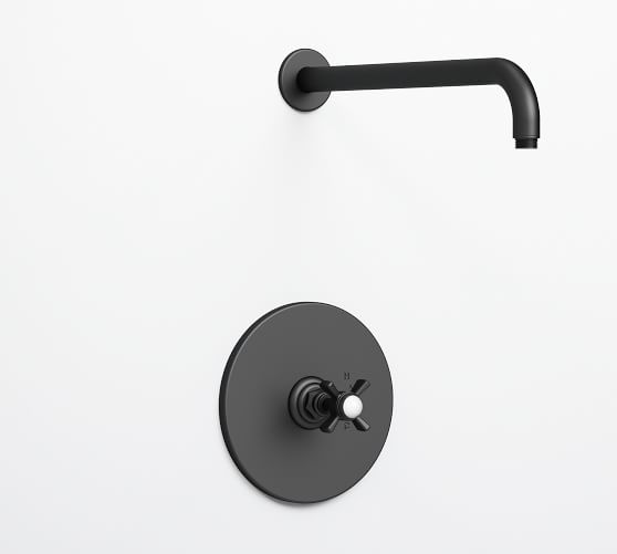 Luxe Matte Black Bathroom Shower Storage Shelf - LUSSO