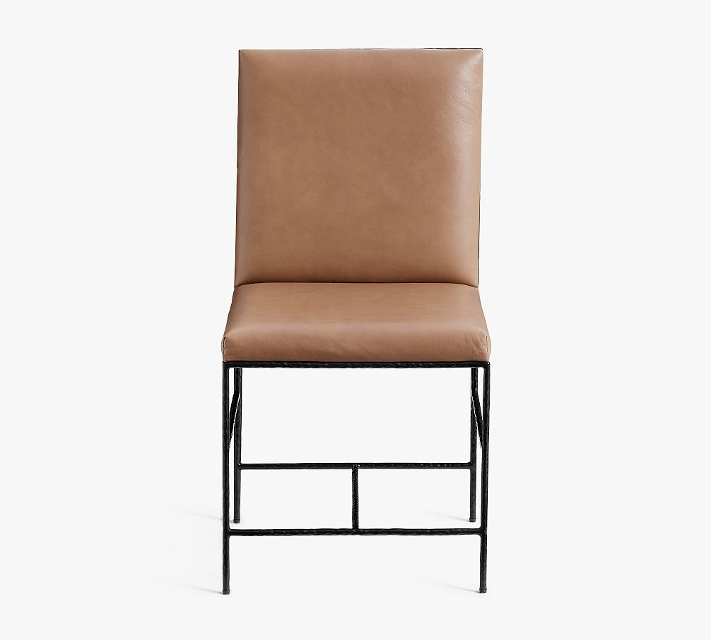 Rockwell Leather Dining Chair | Pottery Barn