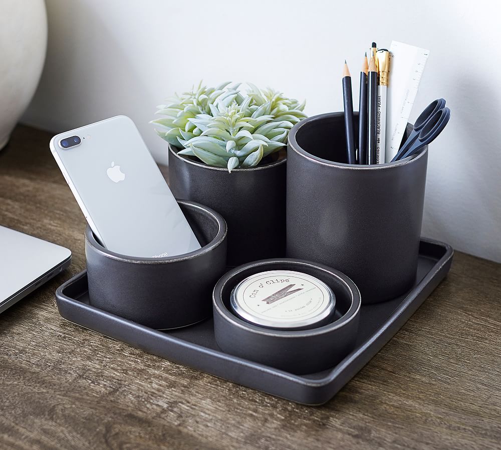 Mason Desktop Organizing Collection - Charcoal