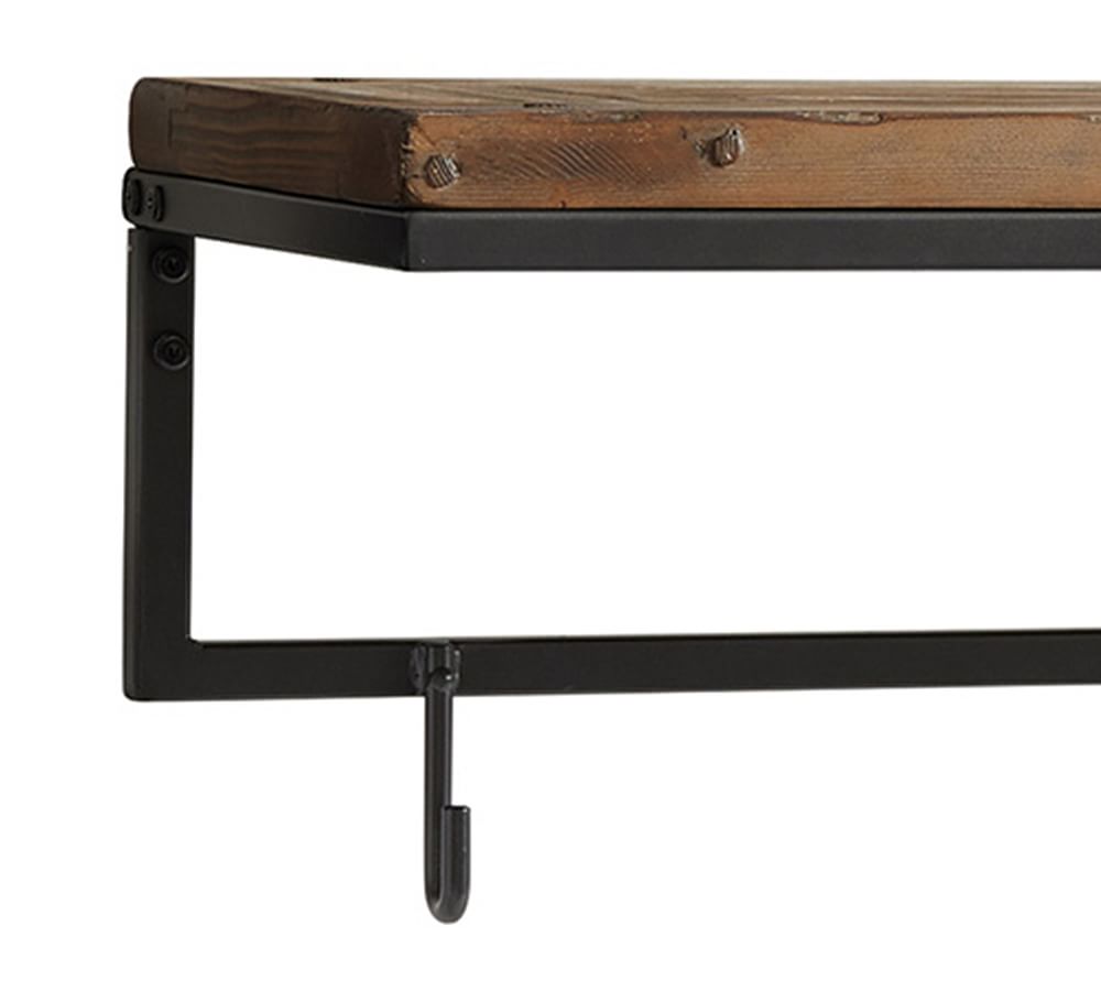 Malcolm Entryway Wall Shelf with Hooks