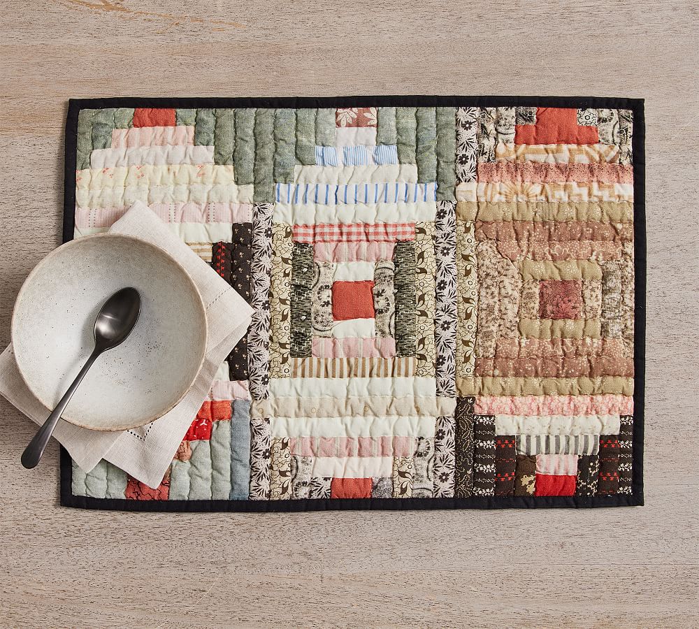 Jaxson Patchwork Handcrafted Cotton Placemats Set of 4 Pottery Barn