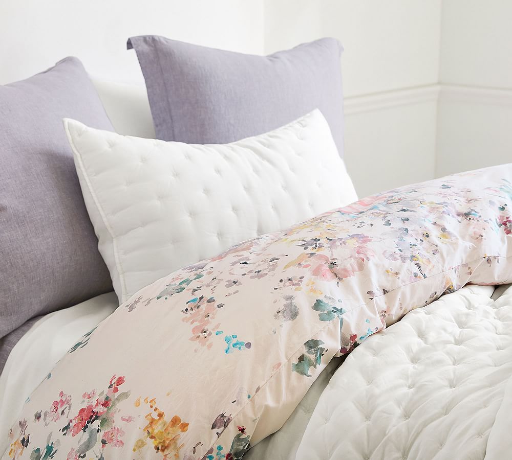 Kinsley Percale Duvet Cover | Pottery Barn