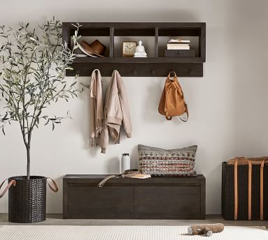 Folsom Entryway Wall Shelf & Bench | Pottery Barn