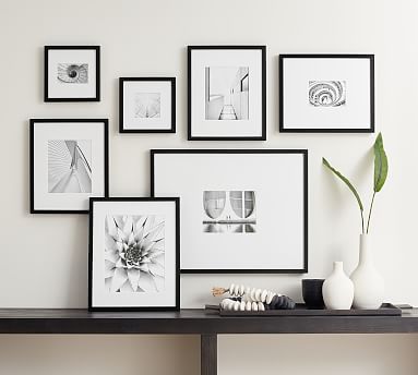 20 Pieces/set Wood Picture Frame Set Black White Retro Wall