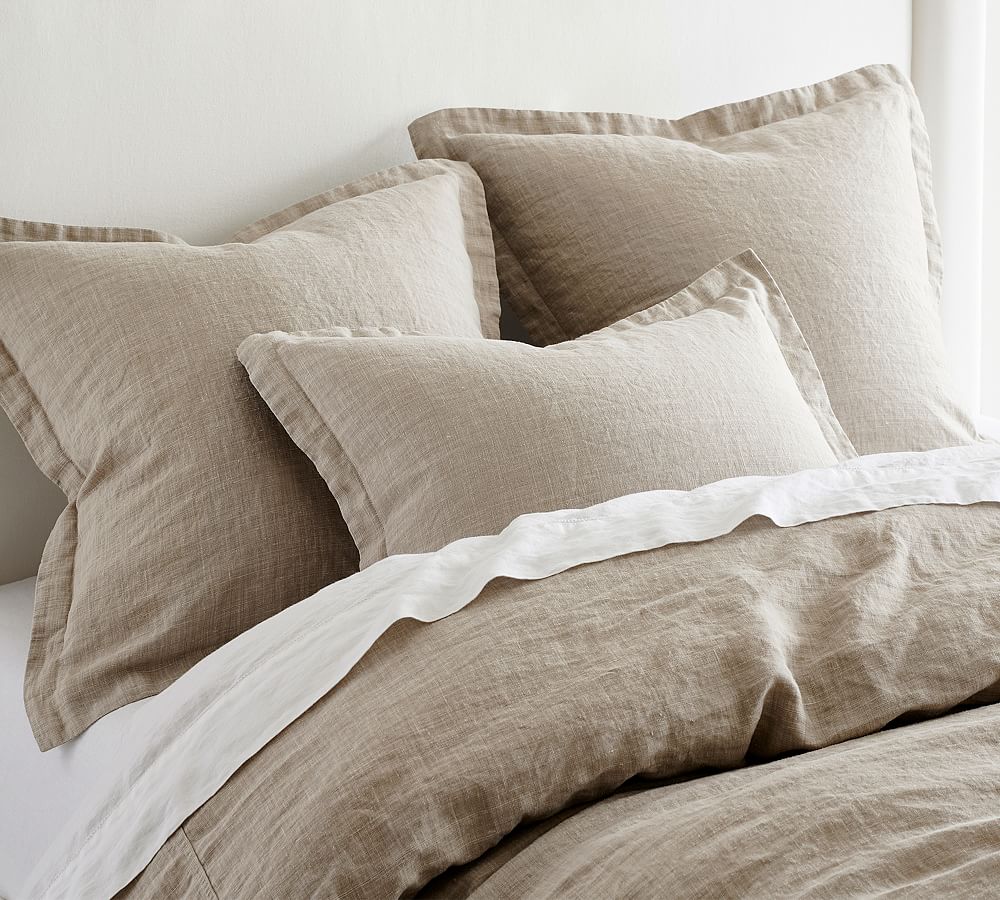 Belgian Linen Duvet Cover & Shams Made with Libeco™ Linen Pottery Barn