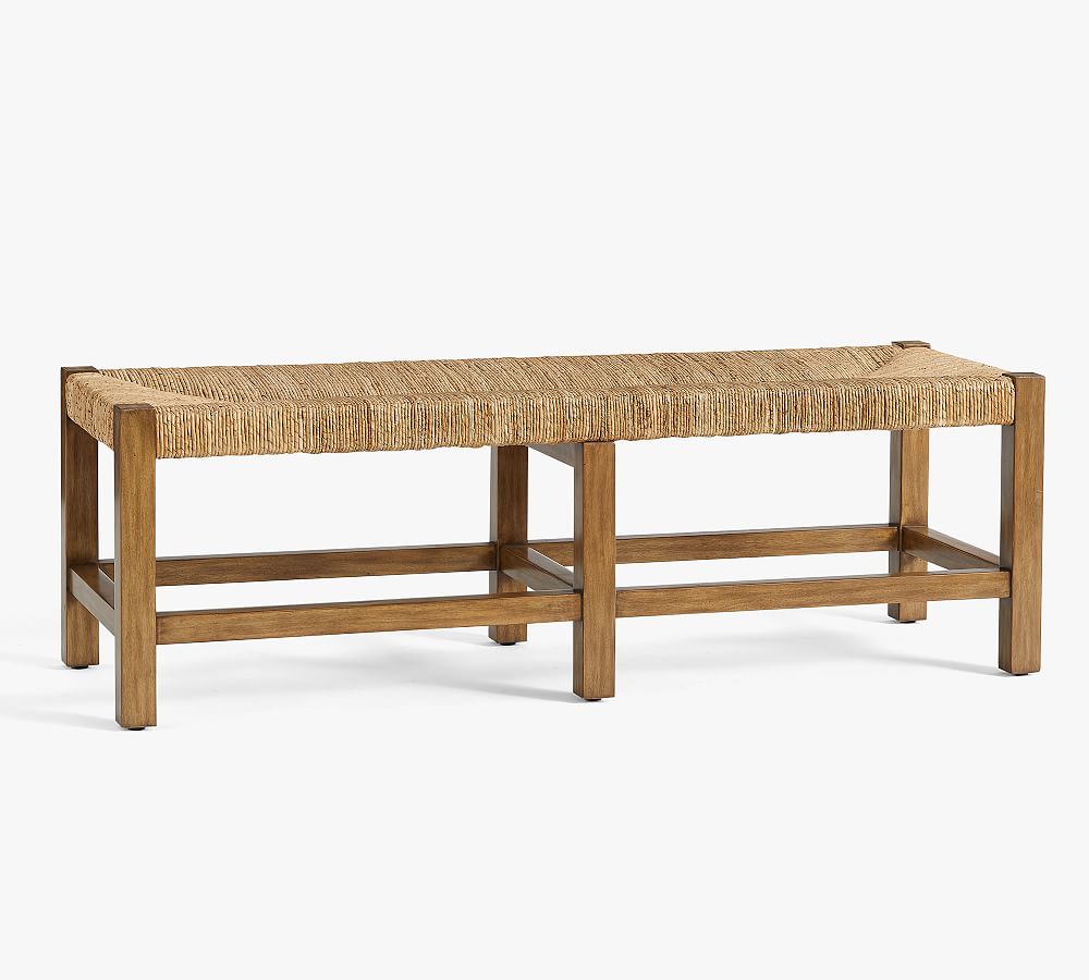 Malibu Woven Backless Bench | Pottery Barn