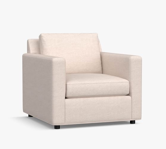 Sanford Square Arm Upholstered Armchair | Pottery Barn