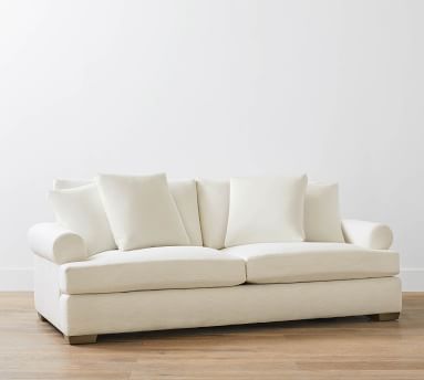 Sullivan Deep Roll Arm Fabric Sofas | Pottery Barn