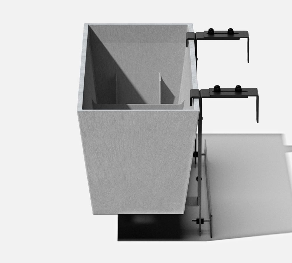 Hevea Window Box Planters with Brackets Pottery Barn