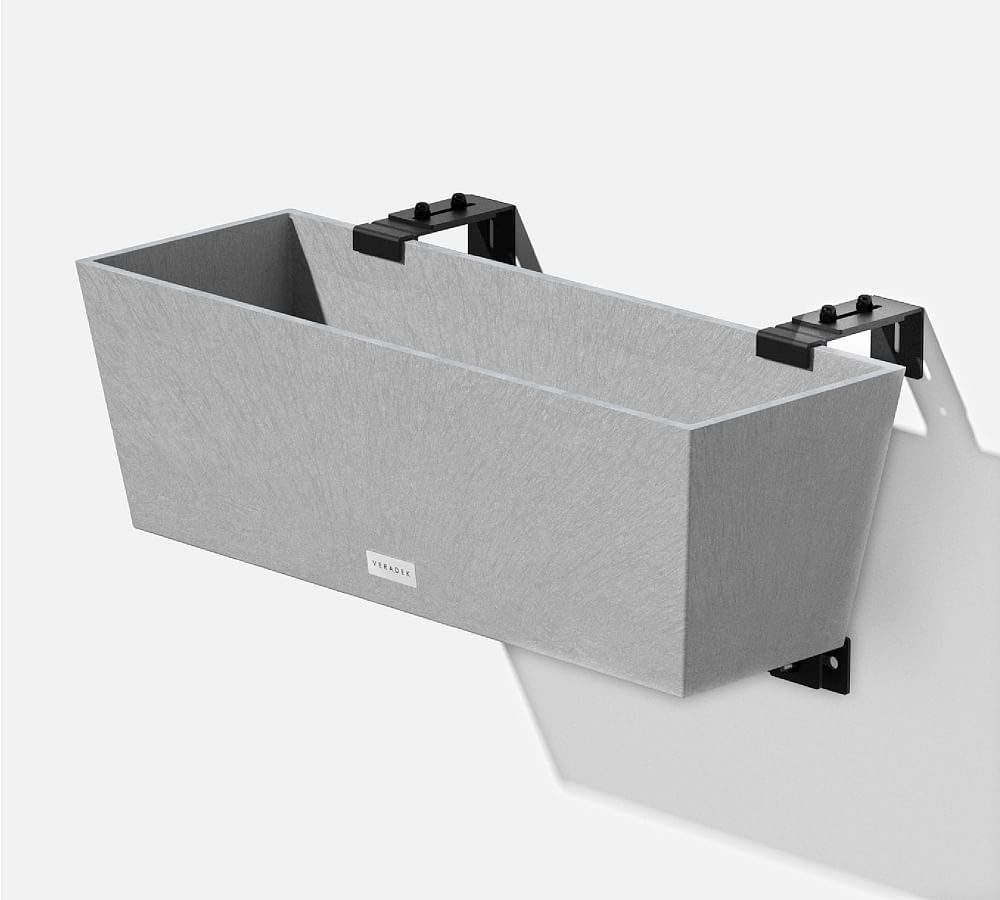 Hevea Window Box Planters with Brackets Pottery Barn