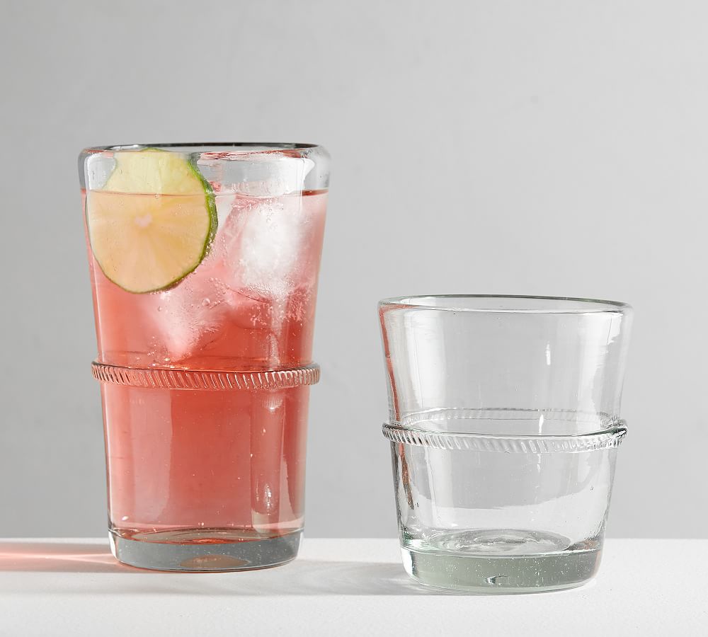 Twist Recycled Glass Drinking Glasses - Set of 4