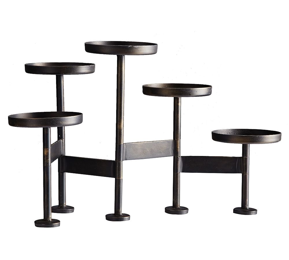 Joan Accordion Multi Pillar Candle Centerpiece Pottery Barn