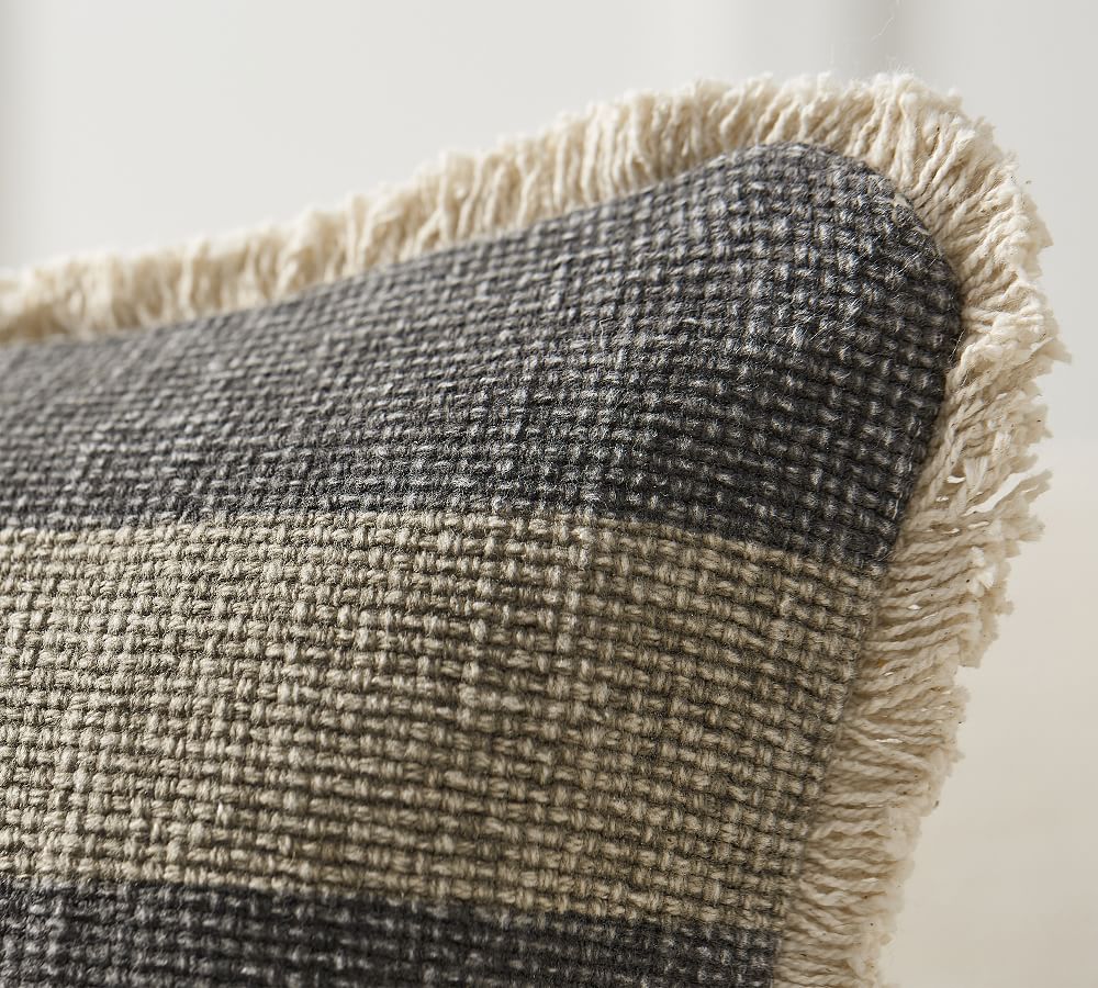 Mason Reversible Solid Striped Pillow Cover | Pottery Barn