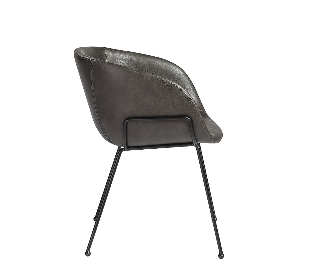 Lee Faux Leather Dining Armchair, Set of 2 Pottery Barn