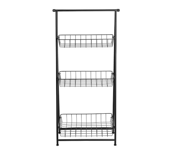 3Tier AFrame Wire Basket Shelf Pottery Barn