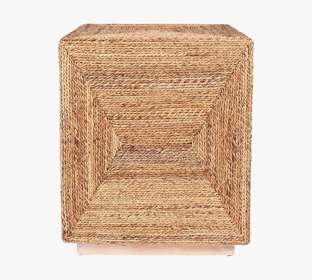 Astor Seagrass Cube Accent Table