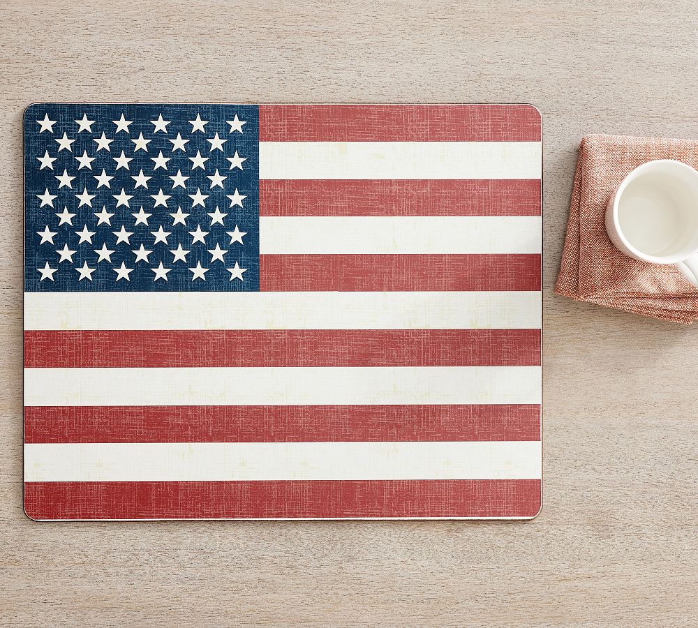 American Flag Corkmats - Set of 4