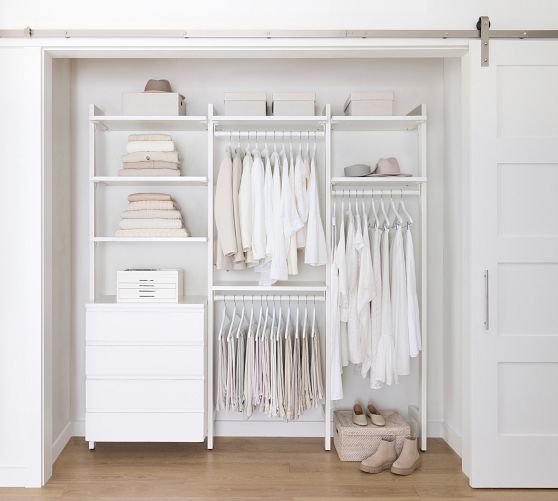 Essential Reach-In Closet by Hold Everything, 7' Hanging System with 4 ...