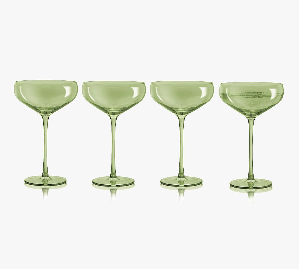 Flora Champagne Glasses, Set of 4