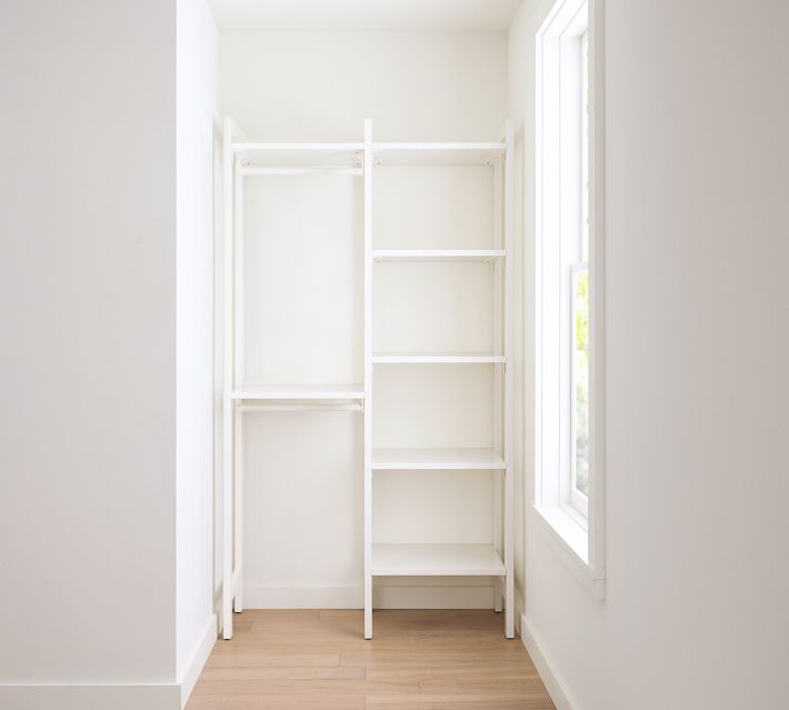 Essential Walk-In Closet by Hold Everything, 4' Hanging System with Shoe  Storage​