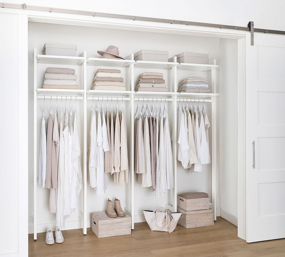 Isa Closet System - Lots of Shelves and Hanging for Walk-In or Reach-In  Closet