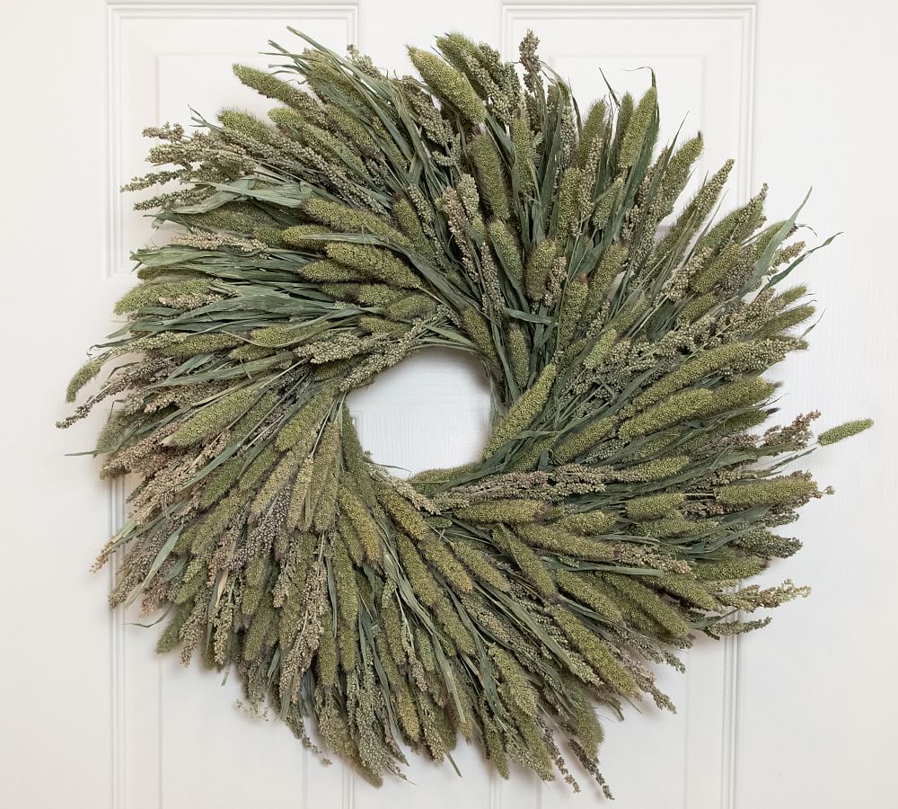 Dried Millet Grass Wreath