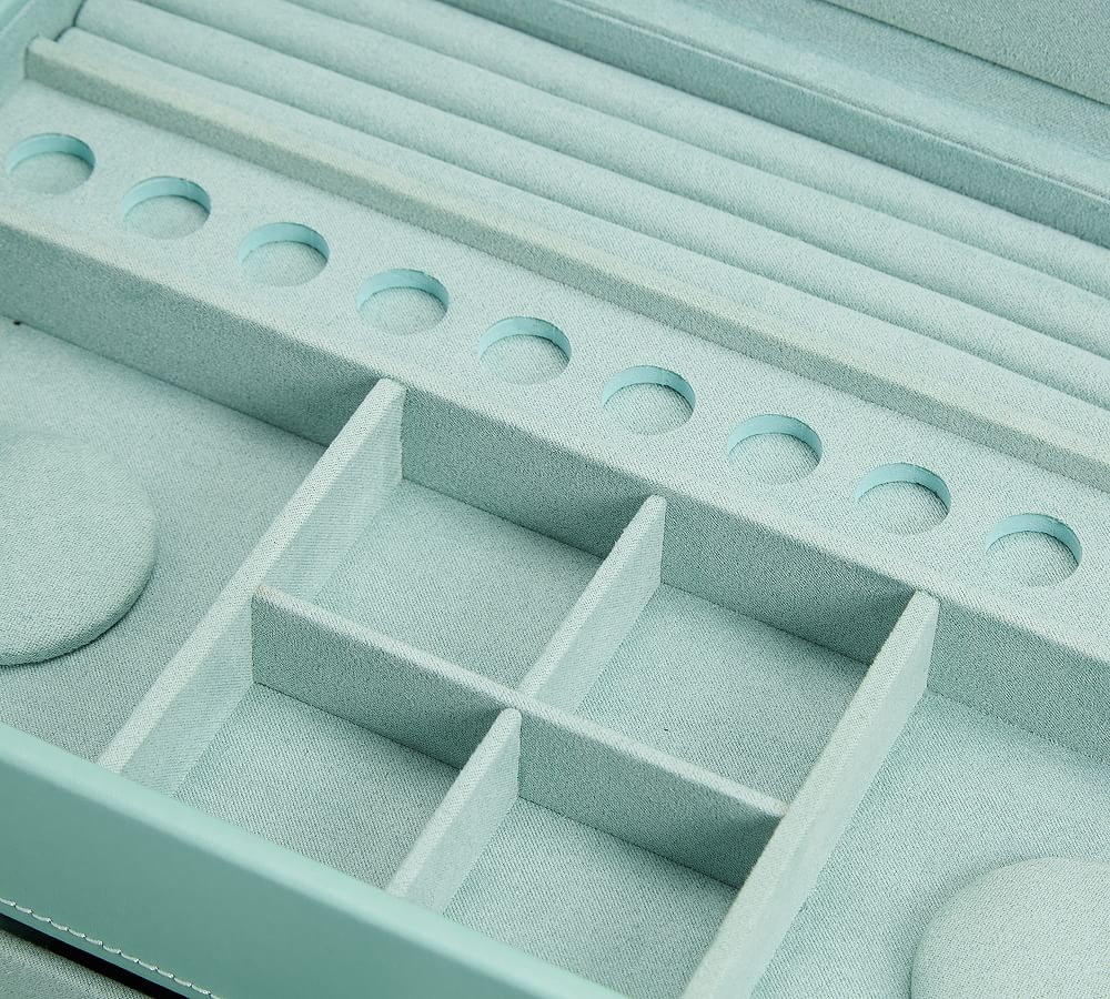 Sophia Leather Jewelry Box Jewelry Organizer Pottery Barn