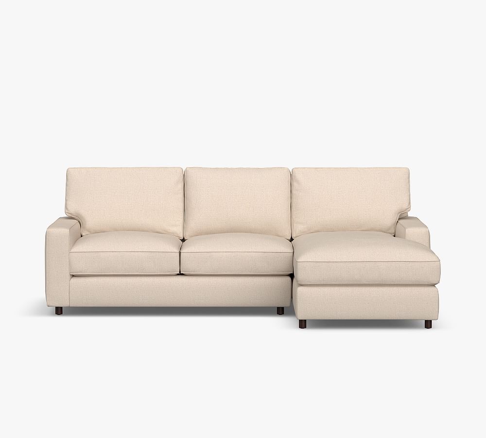 PB Comfort Square Arm Upholstered Sofa Chaise Sectional Pottery Barn