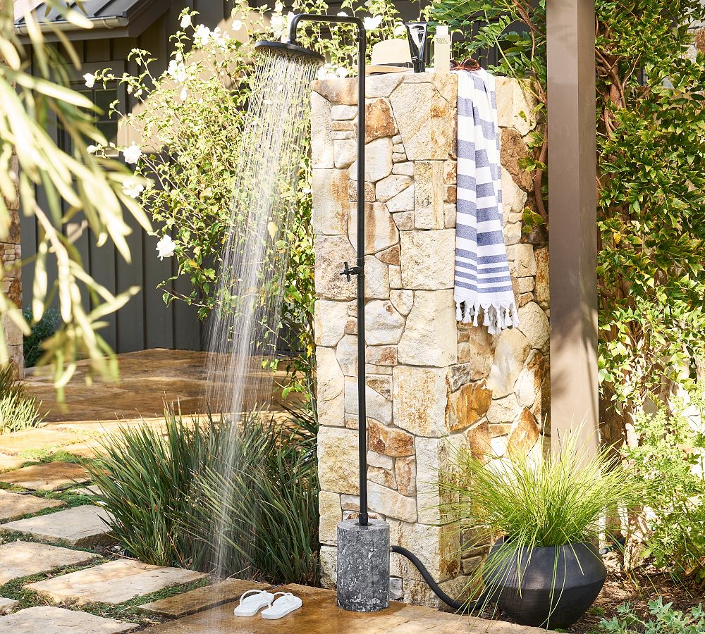 Malibu Metal Outdoor Shower Pottery Barn