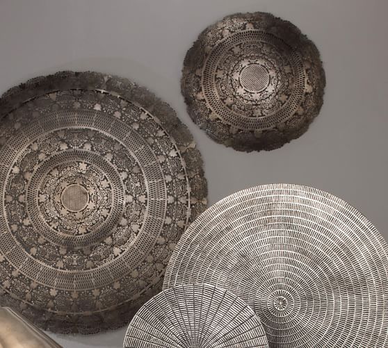 Isabella Antiqued Disc Wall Art Pottery Barn