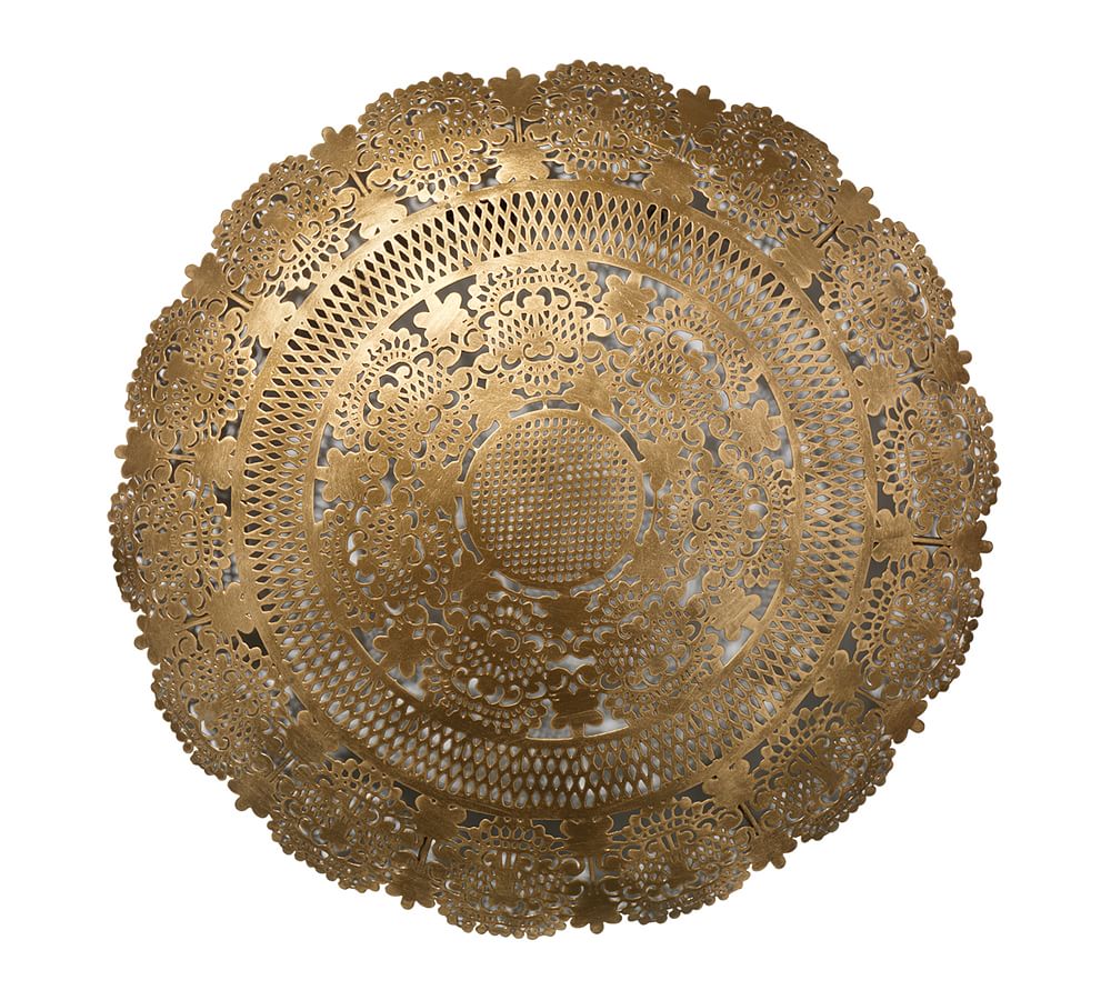 Isabella Antiqued Disc Wall Art Pottery Barn