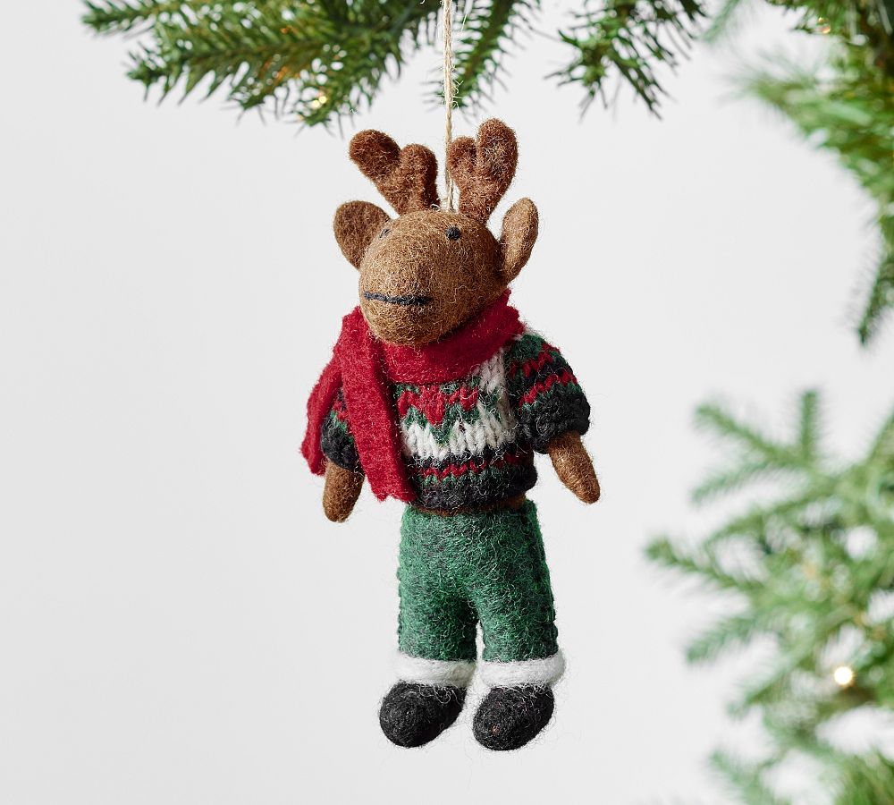 Felt Moose Ornament