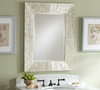 Miranda Capiz Wall Mirror | Pottery Barn