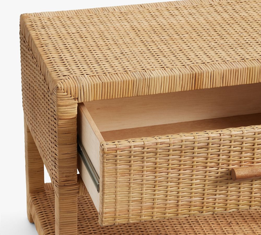 Cala Rattan Nightstand Pottery Barn