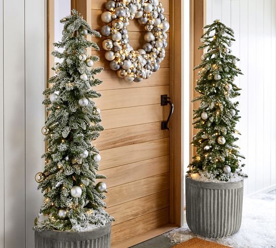 pottery barn garland christmas