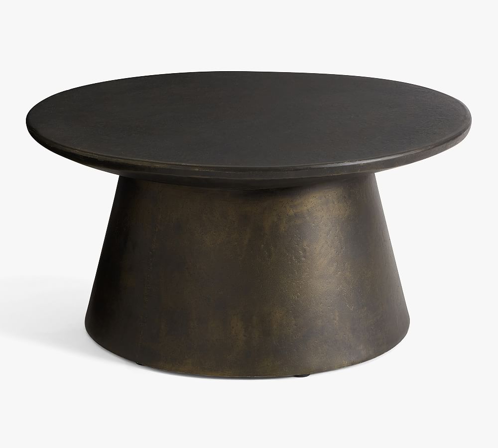Avila Stamped Outdoor Accent Table | Pottery Barn