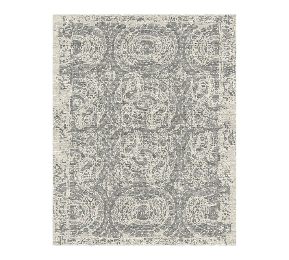 OPEN BOX Bosworth Hand Tufted Wool Rug Gray Pottery Barn