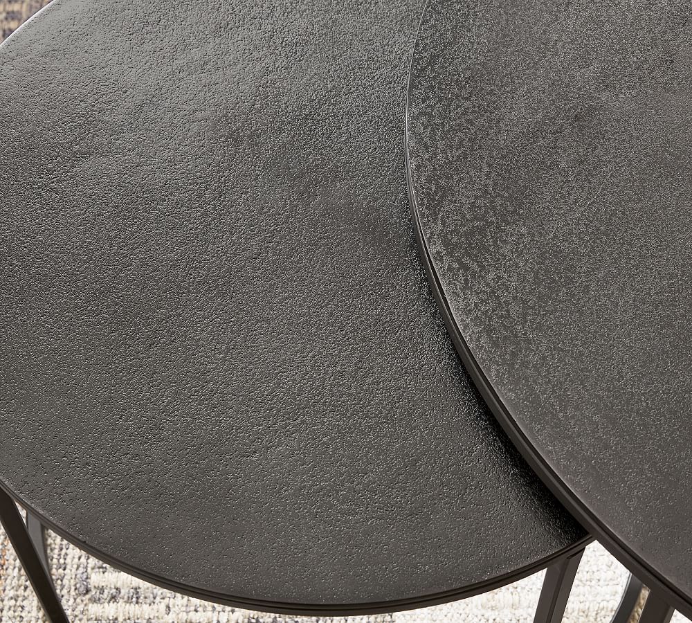 Duke Round Metal Nesting Coffee Table Pottery Barn