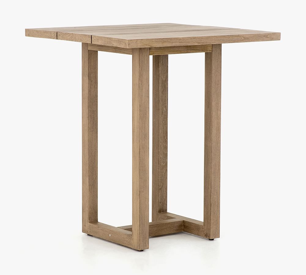 Punta Mita Teak Outdoor Bar Height Table Pottery Barn