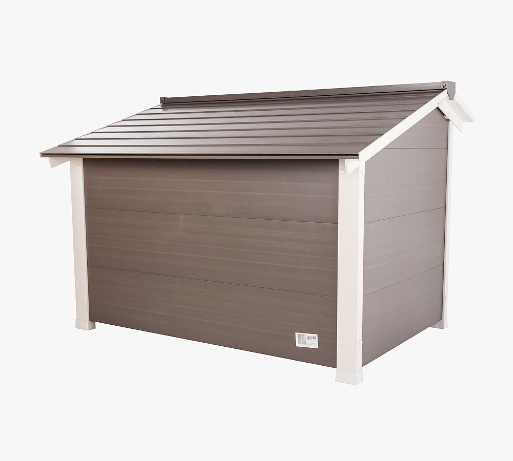 Ecoflex® Insulated Lodge Dog House Gray Pottery Barn